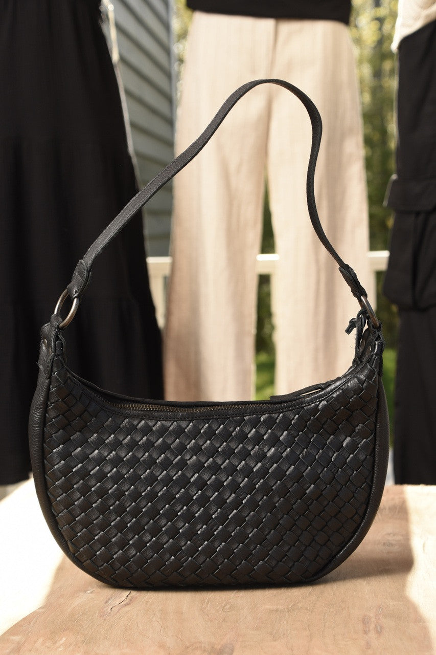 JULES WOVEN SHOULDER BAG