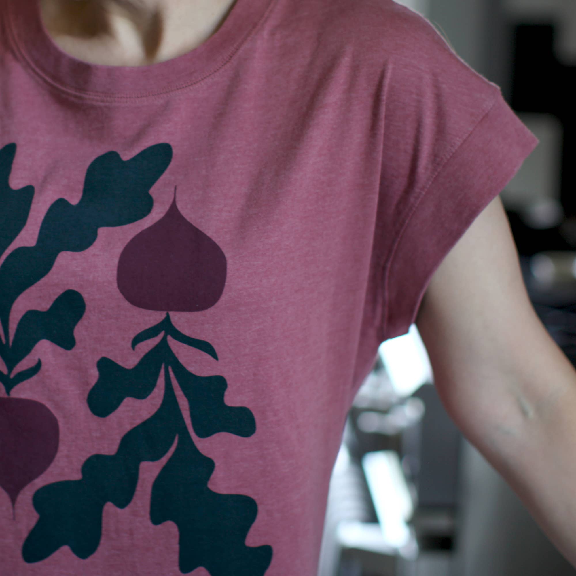 Red Beets Boxy Tee
