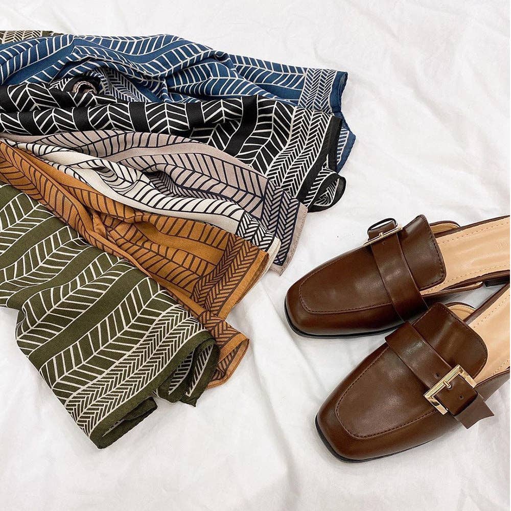 Herringbone Silk Scarf