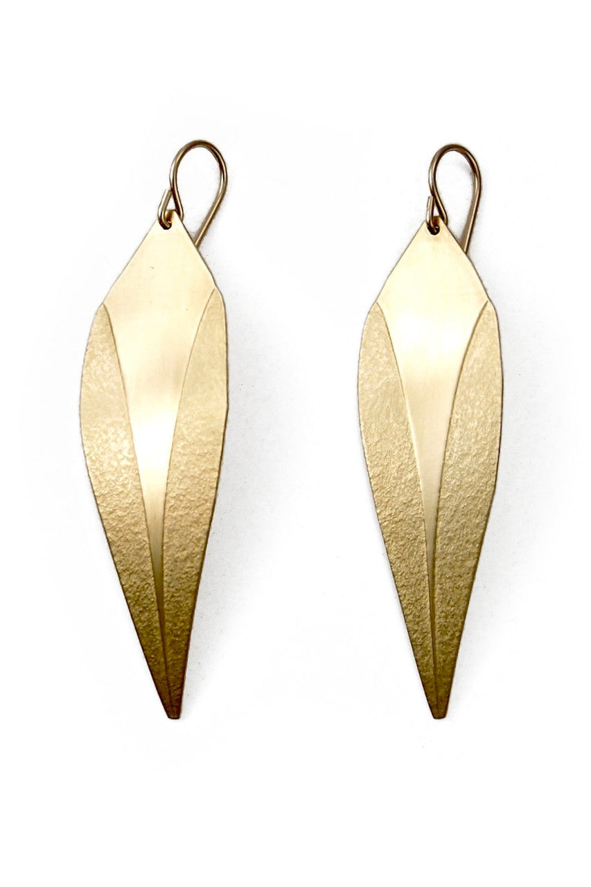 June Earring - Brass