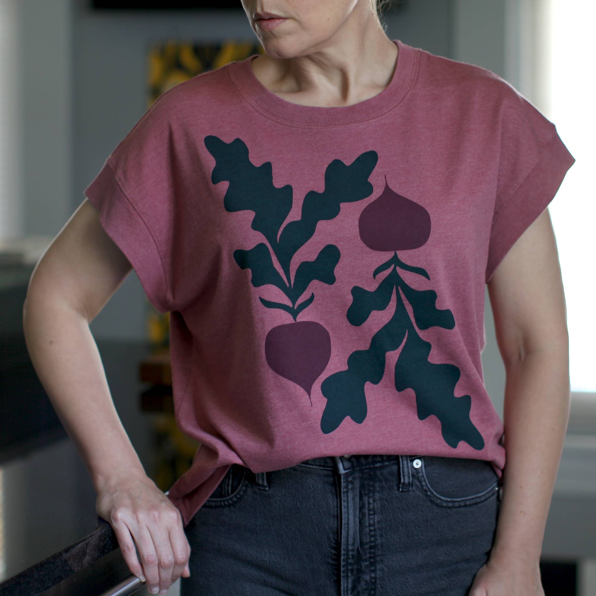 Red Beets Boxy Tee
