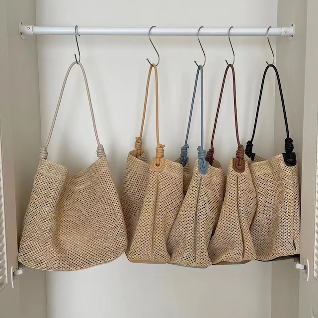 Straw Tote Shoulder Bag