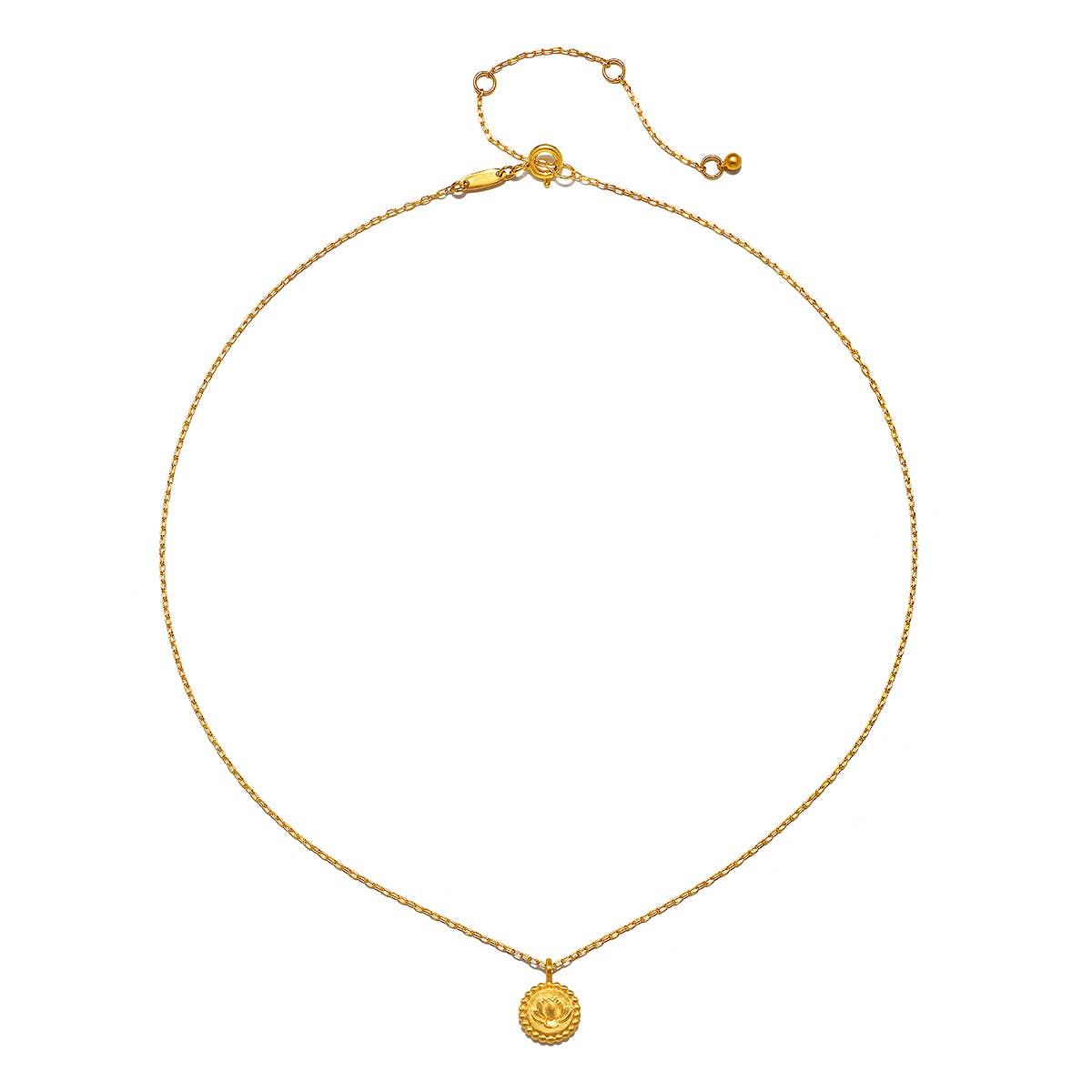 16" Lotus Necklace w/Beading