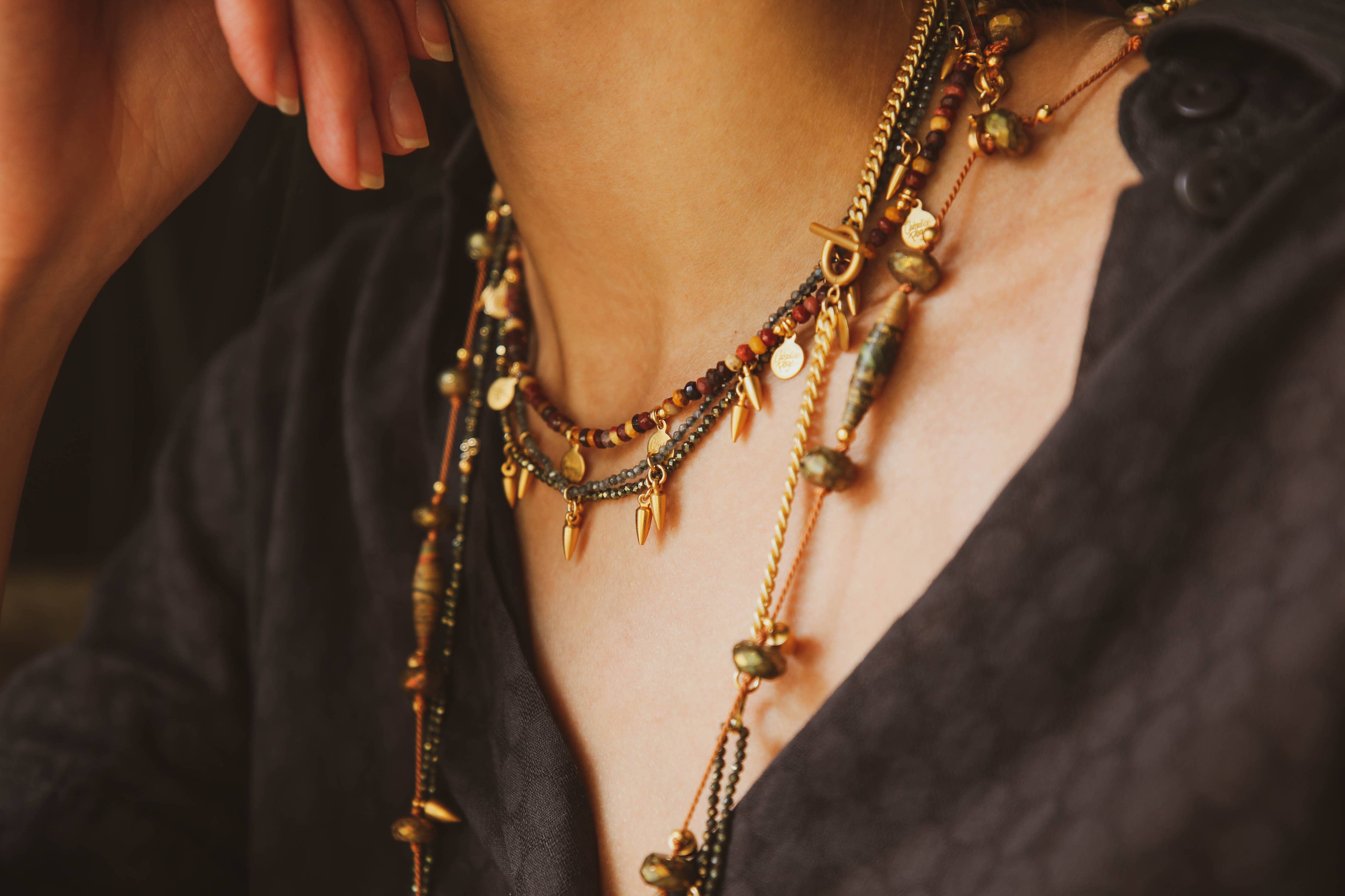 James Necklace Pyrite