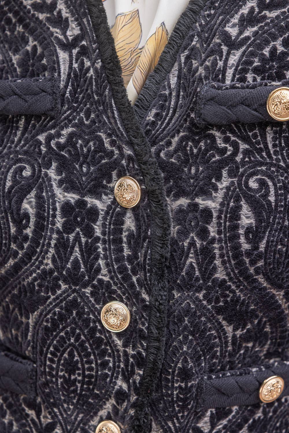 Velvet Jacquard Blazer