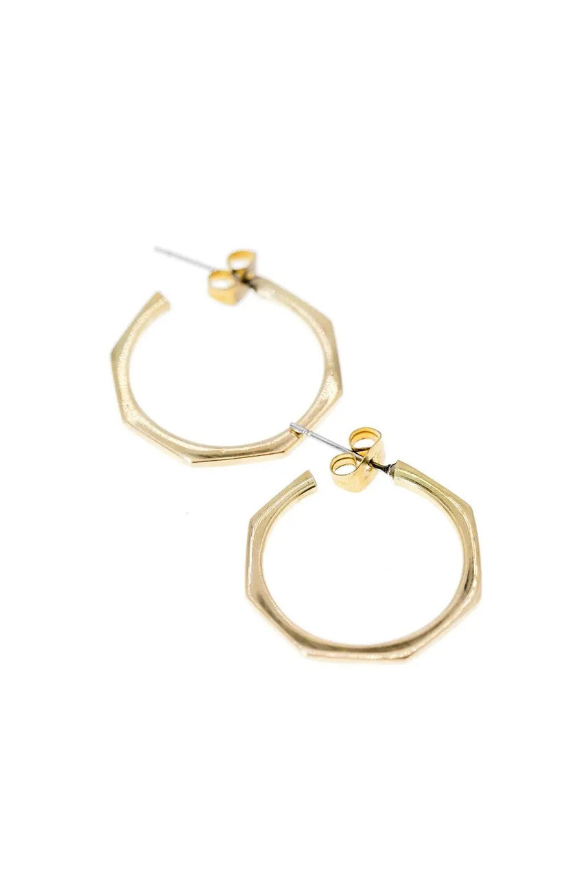 Abby Alley Octagon Mini Hoop Earrings