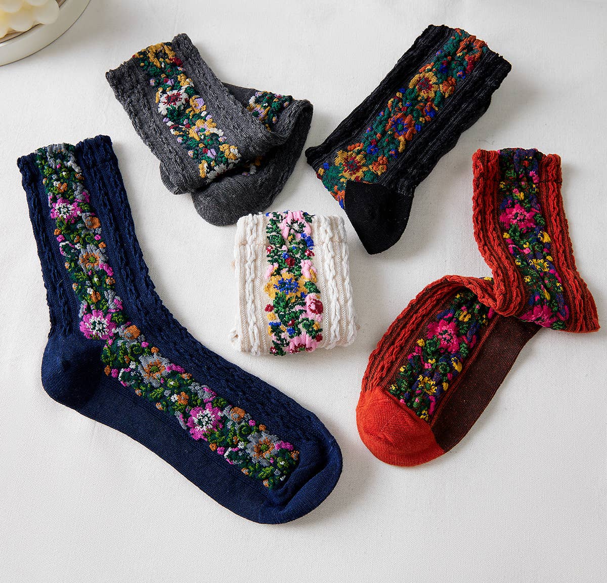 Vintage Floral Socks
