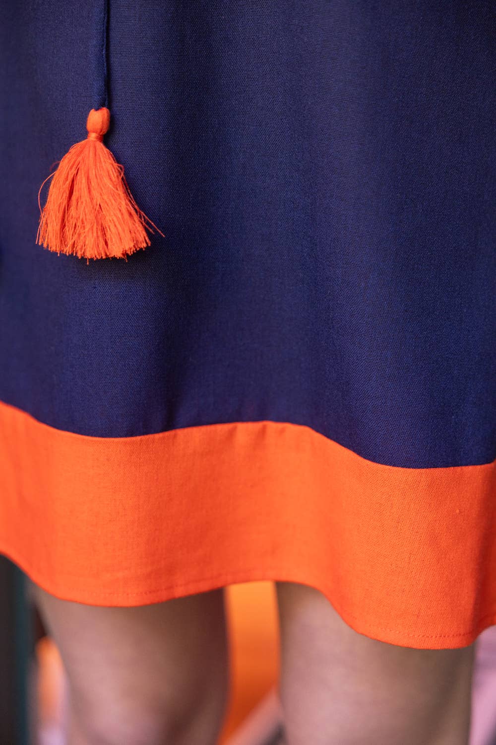 V-Neck Embroidery Shift Dress
