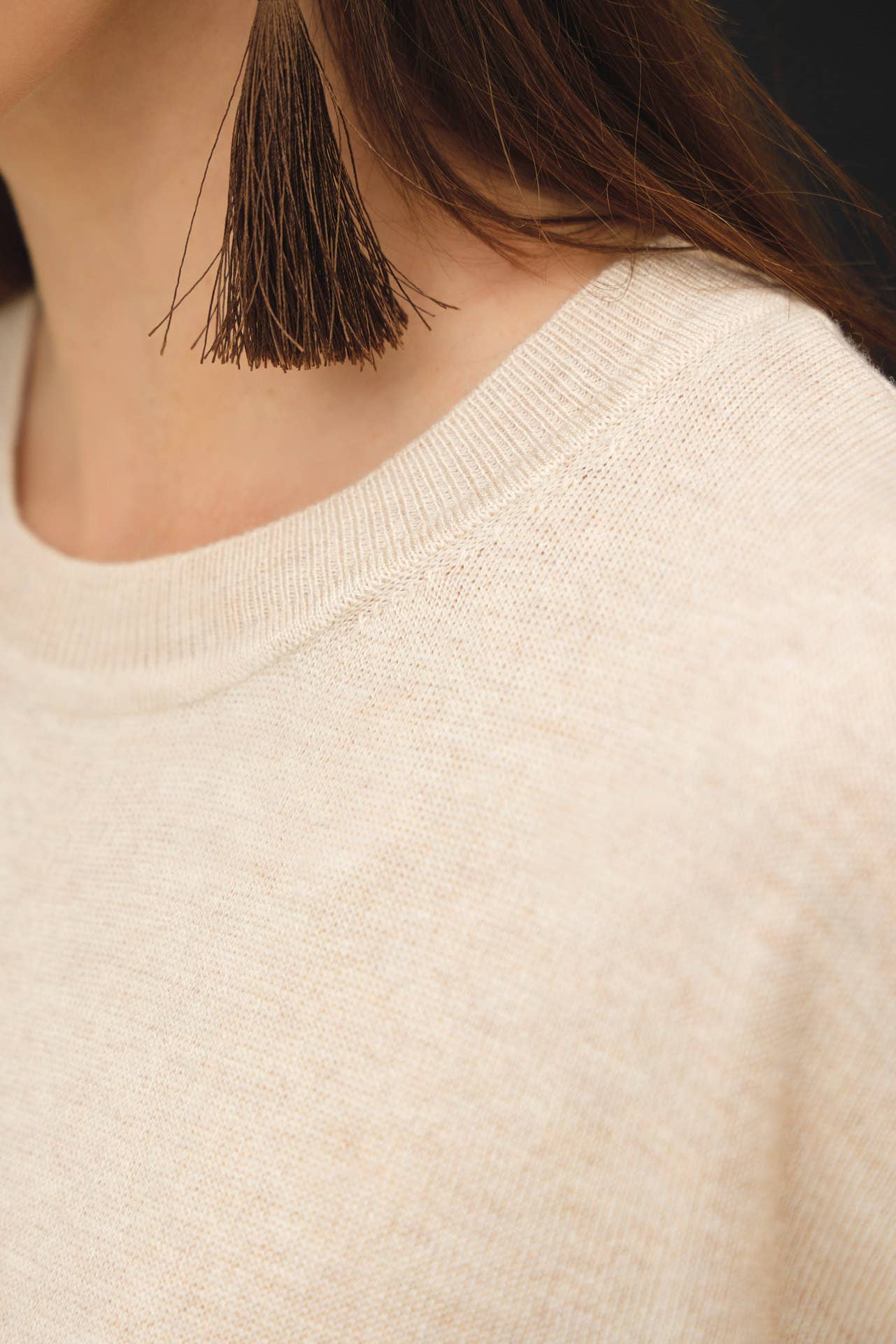 BOXY SHORT SLEEVE SWEATER