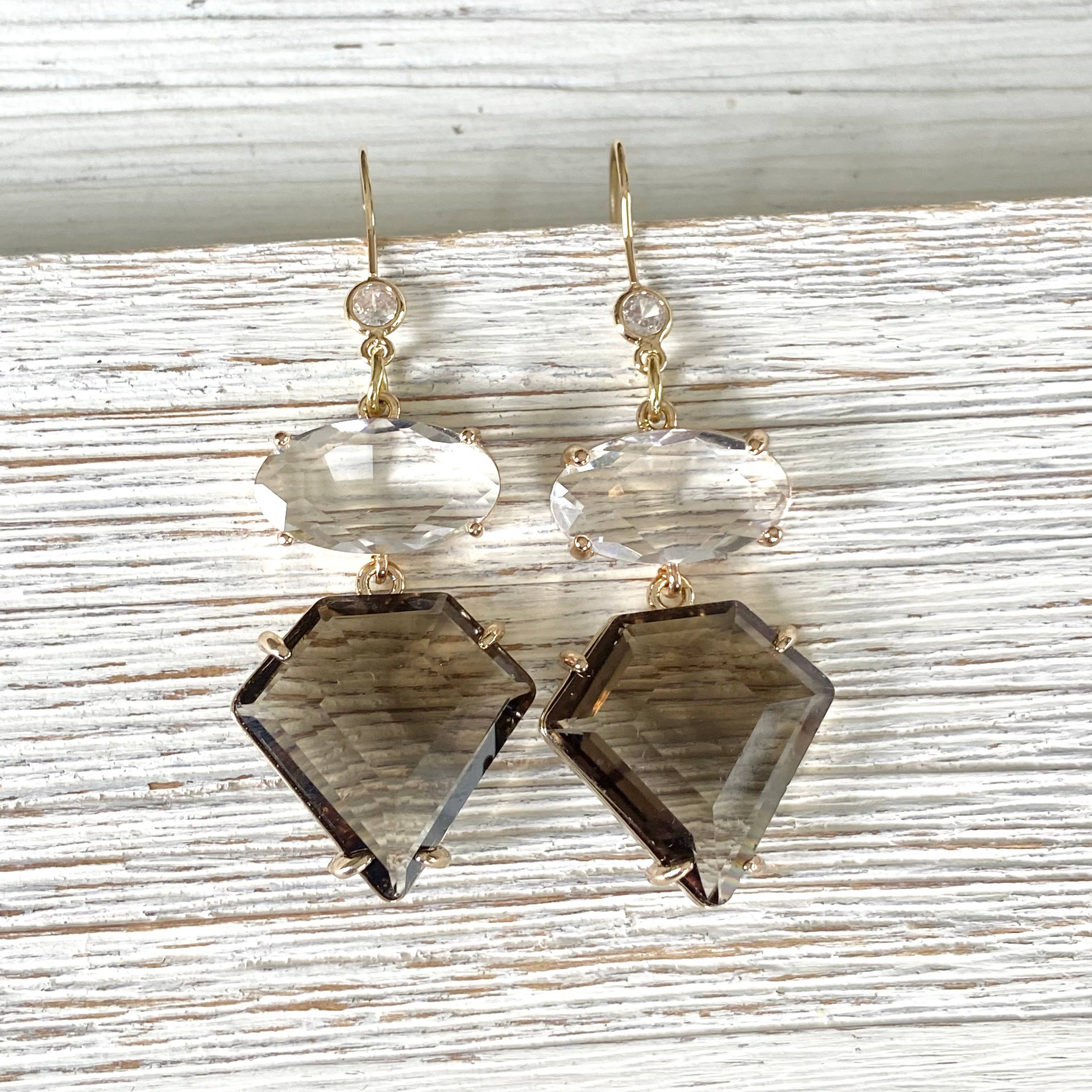 Gemstone Drop Earrings