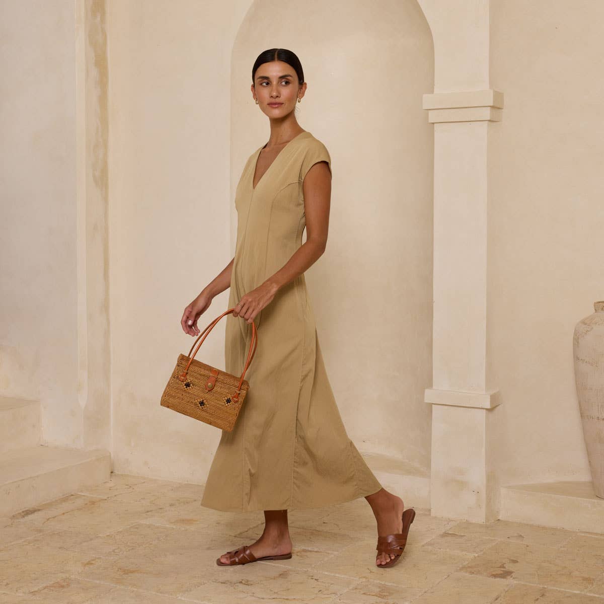 Ata Vine Rattan Box Handbag