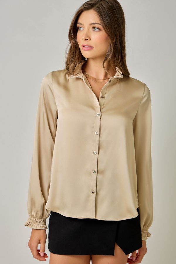 Ruffle Collar Blouse