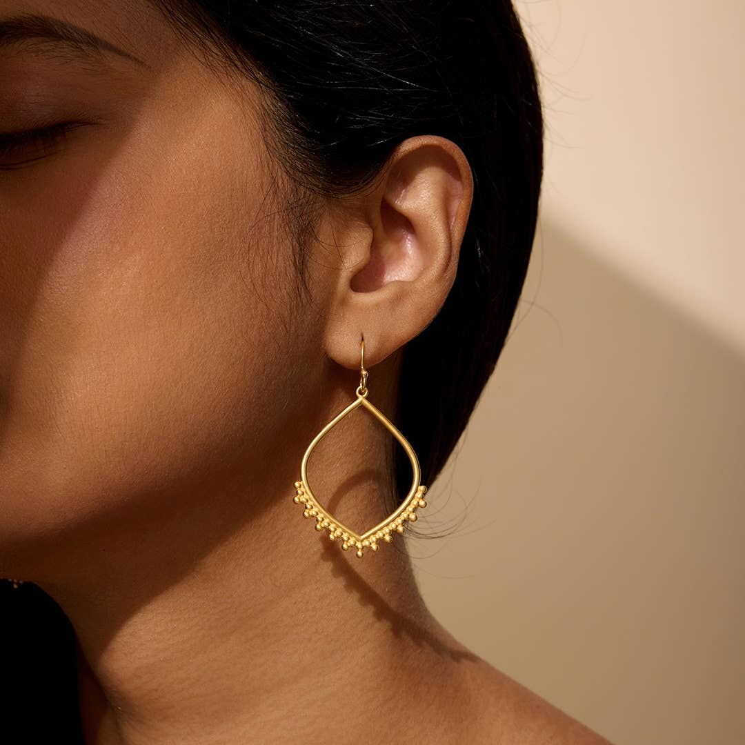 Lotus Petal Hoops