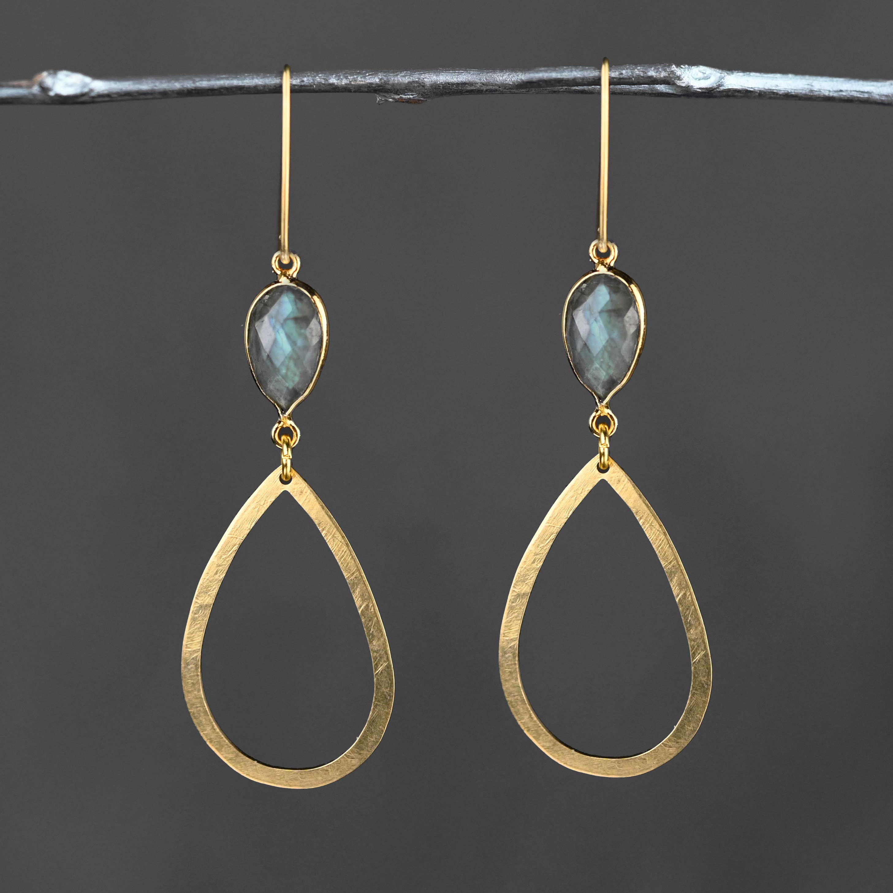 Open Tear Earrings