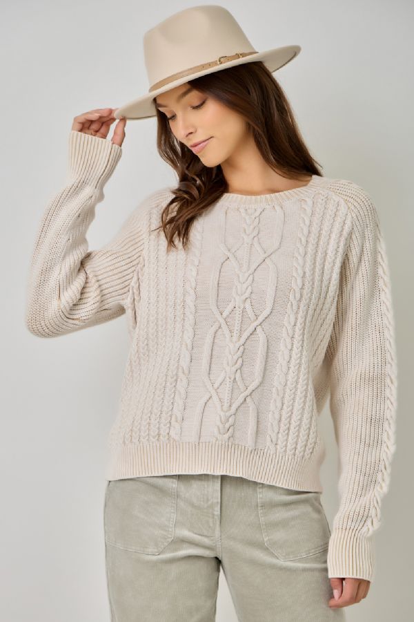 Cotton Cable Sweater