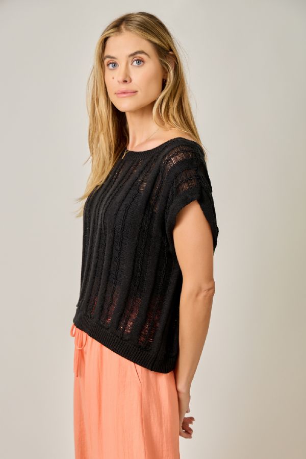 Ladder Knit Sweater