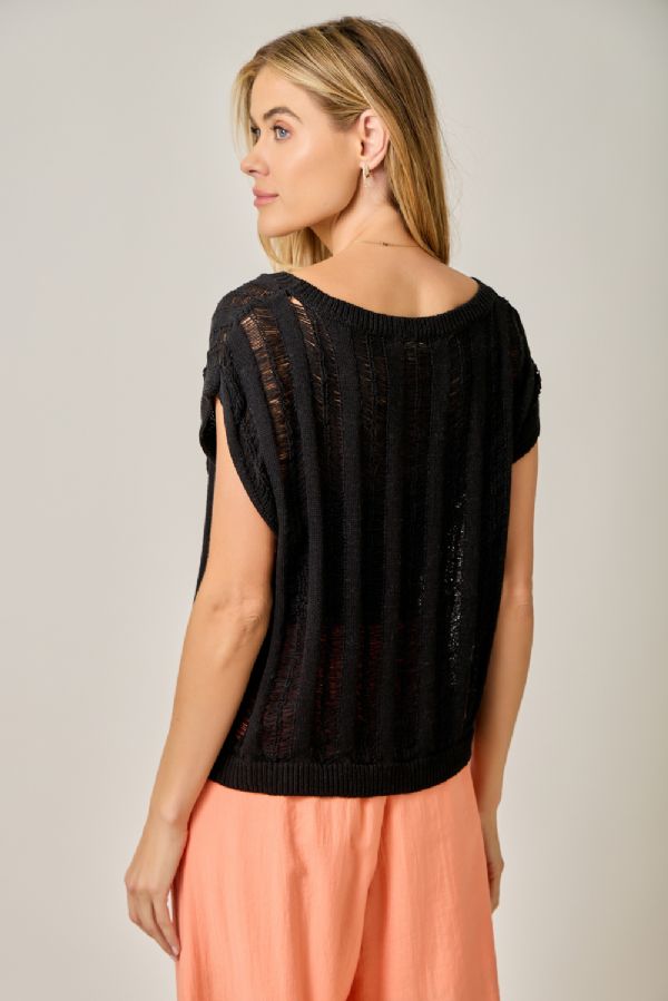 Ladder Knit Sweater