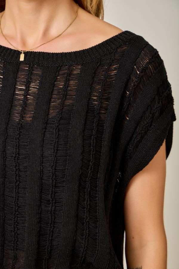 Ladder Knit Sweater