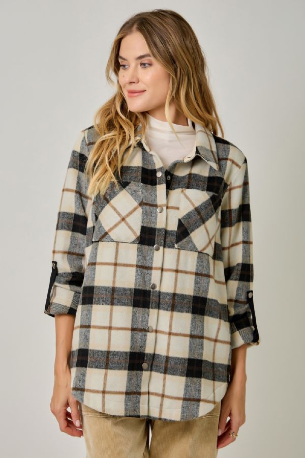 Plaid Shirt Jacket