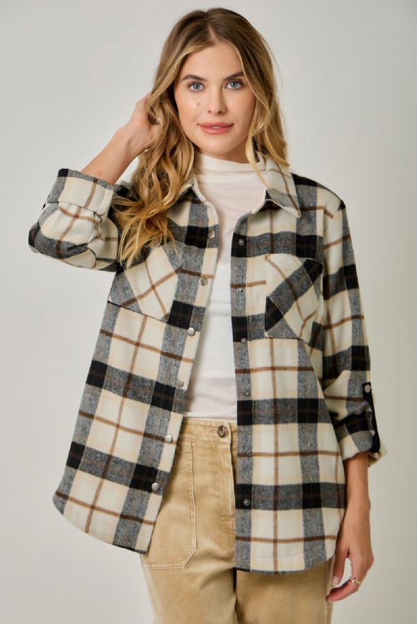 Plaid Shirt Jacket