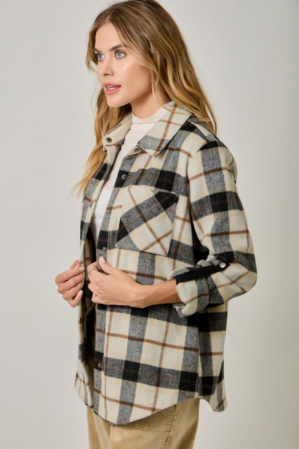 Plaid Shirt Jacket