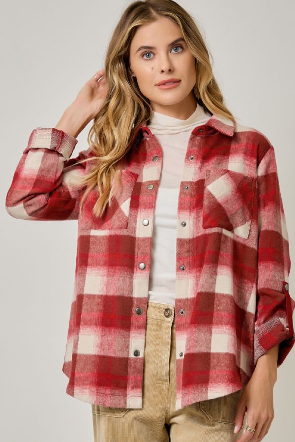 Plaid Shirt Jacket