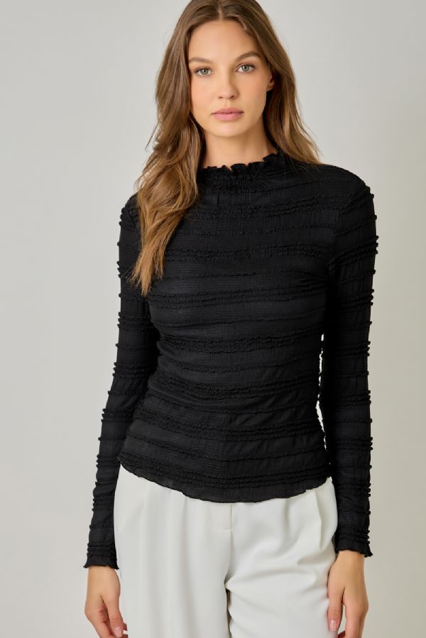 Lettuce Edge Knit Top