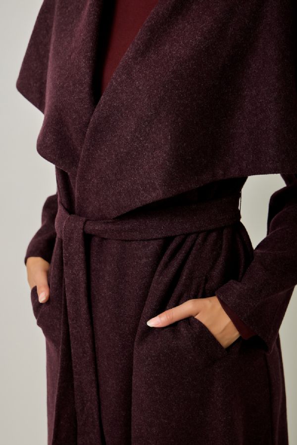Shawl Collar Long Coat