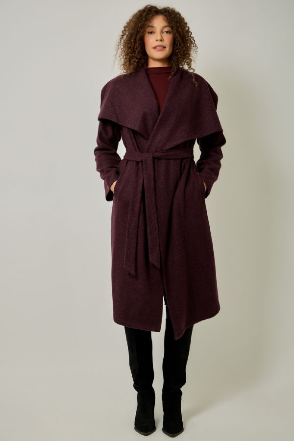 Shawl Collar Long Coat