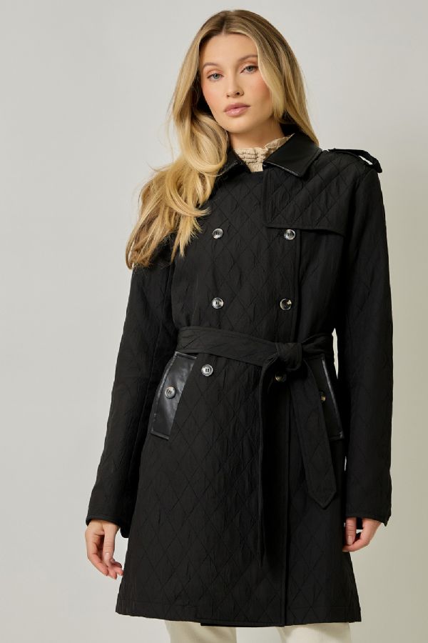 Quilted Trench Coat