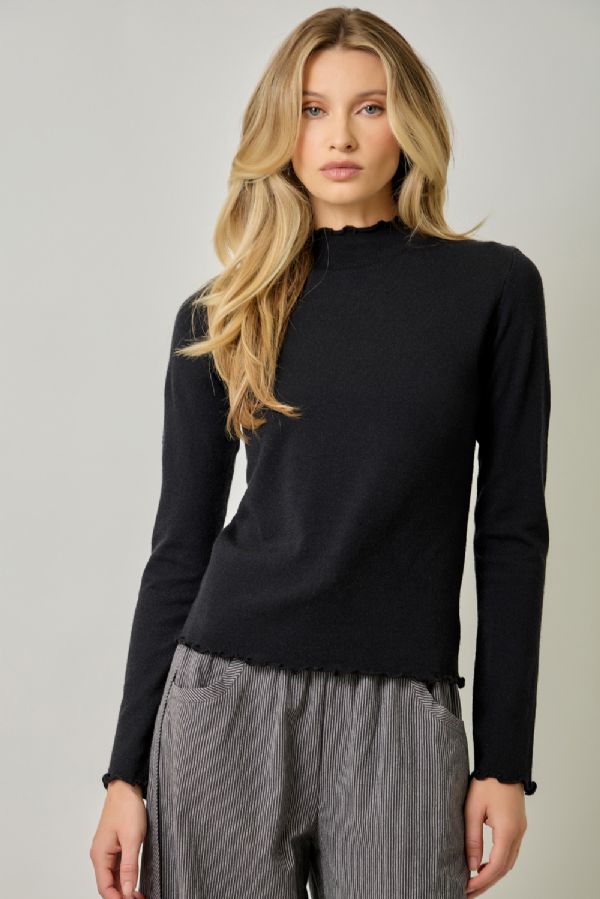 Lettuce Edge Essential Sweater