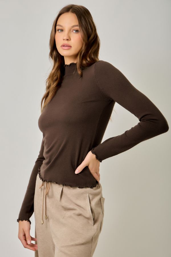 Lettuce Edge Essential Sweater