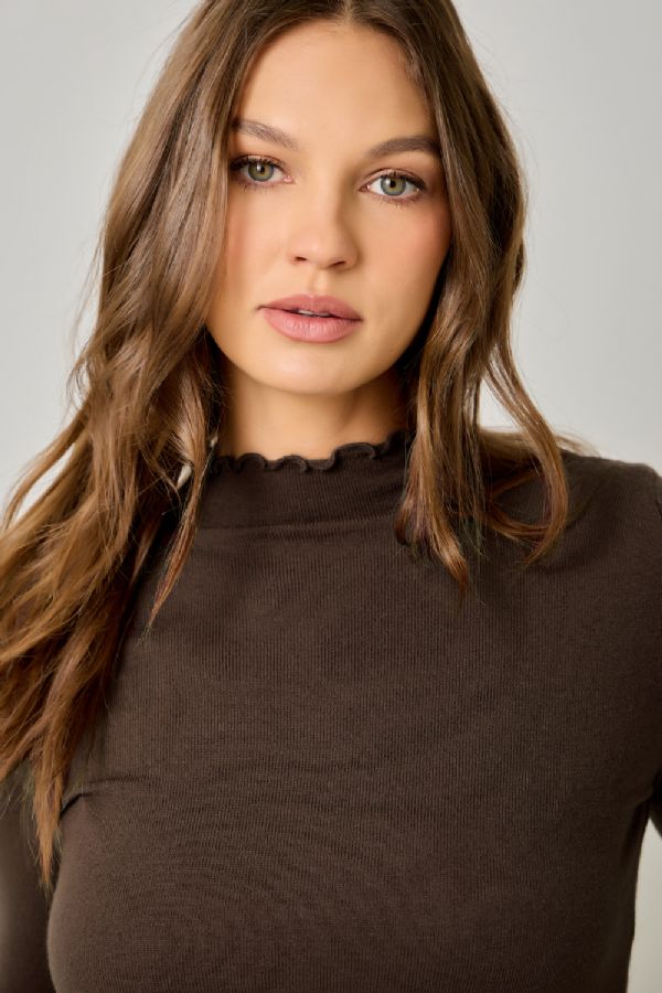 Lettuce Edge Essential Sweater
