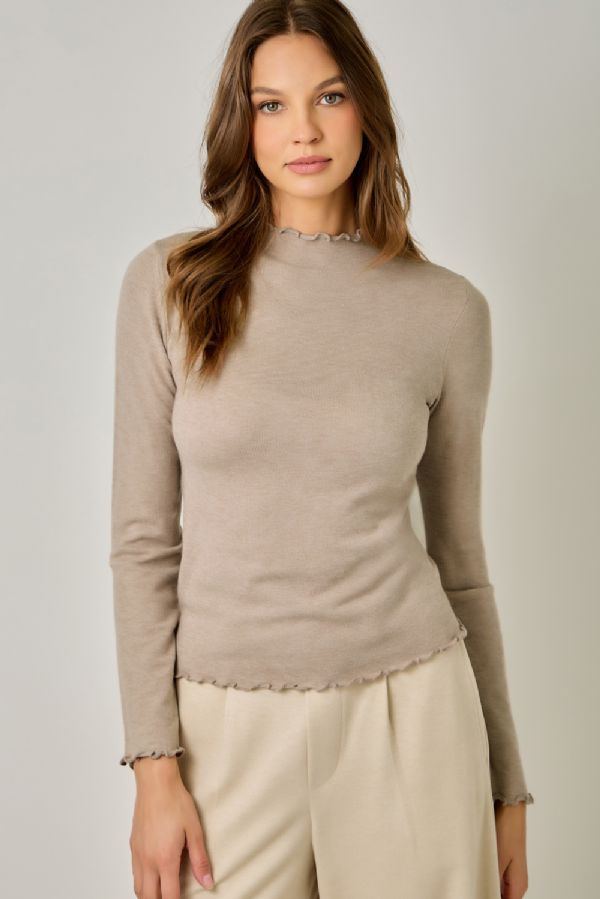 Lettuce Edge Essential Sweater
