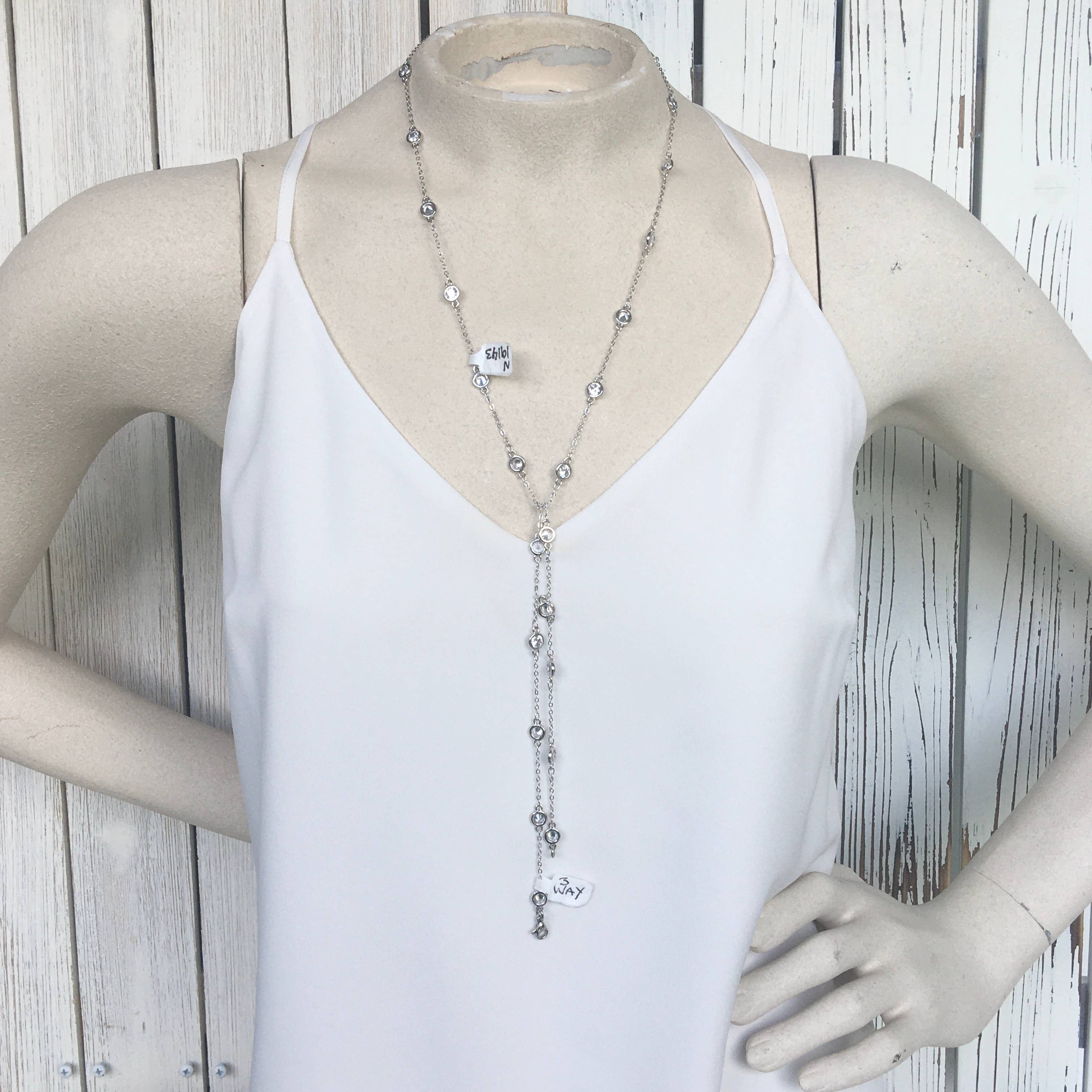 Silver & Crystal Necklace