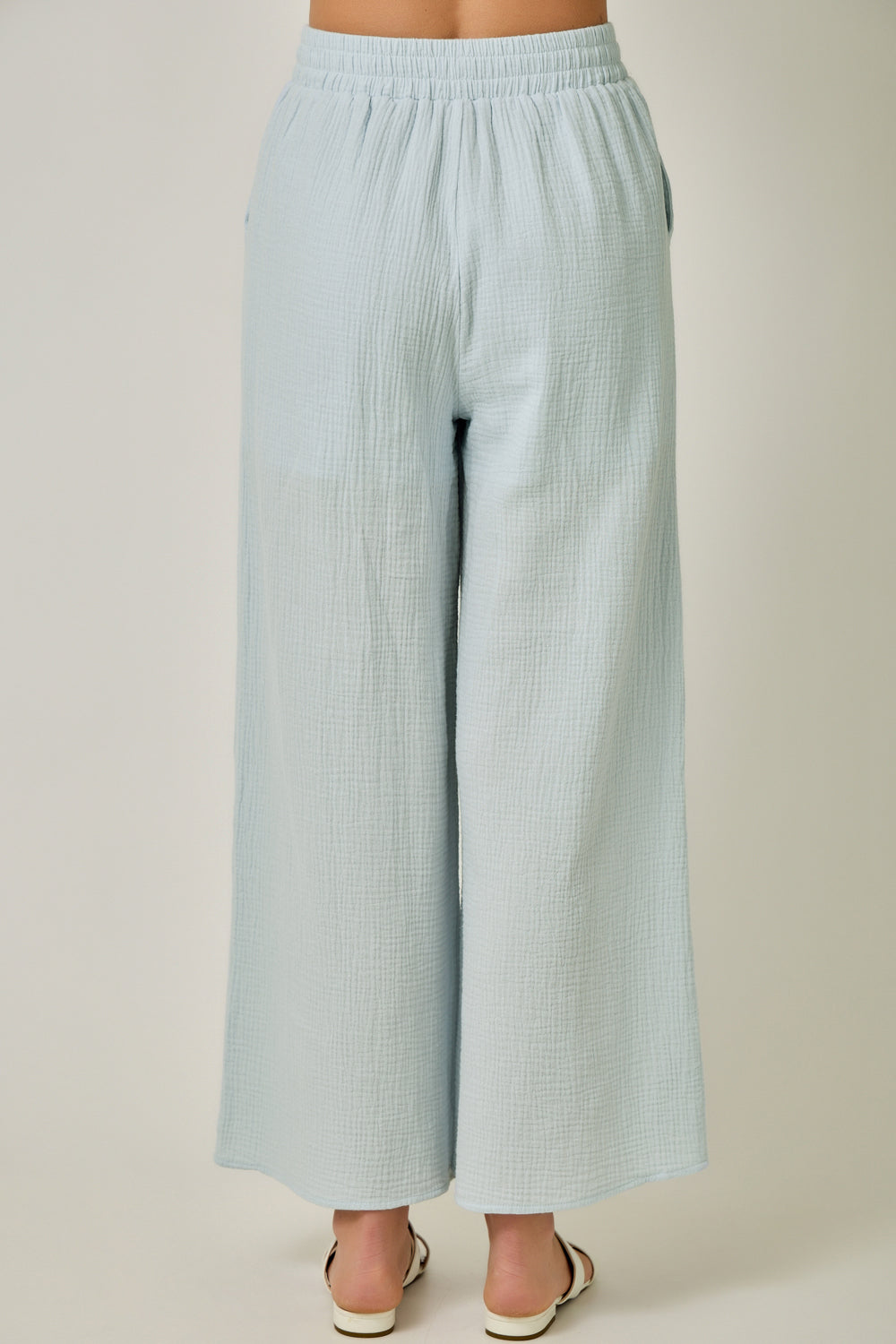 Gauze Embroidered Pants