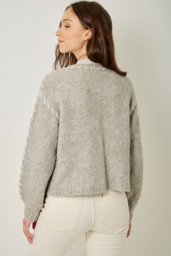 Whip Stitched Cardigan
