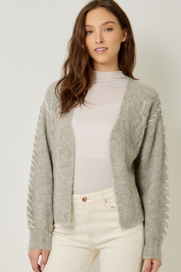 Whip Stitched Cardigan