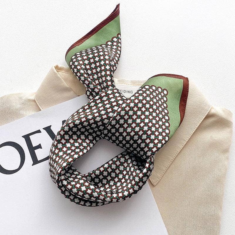 Polka Dot Silk Scarf