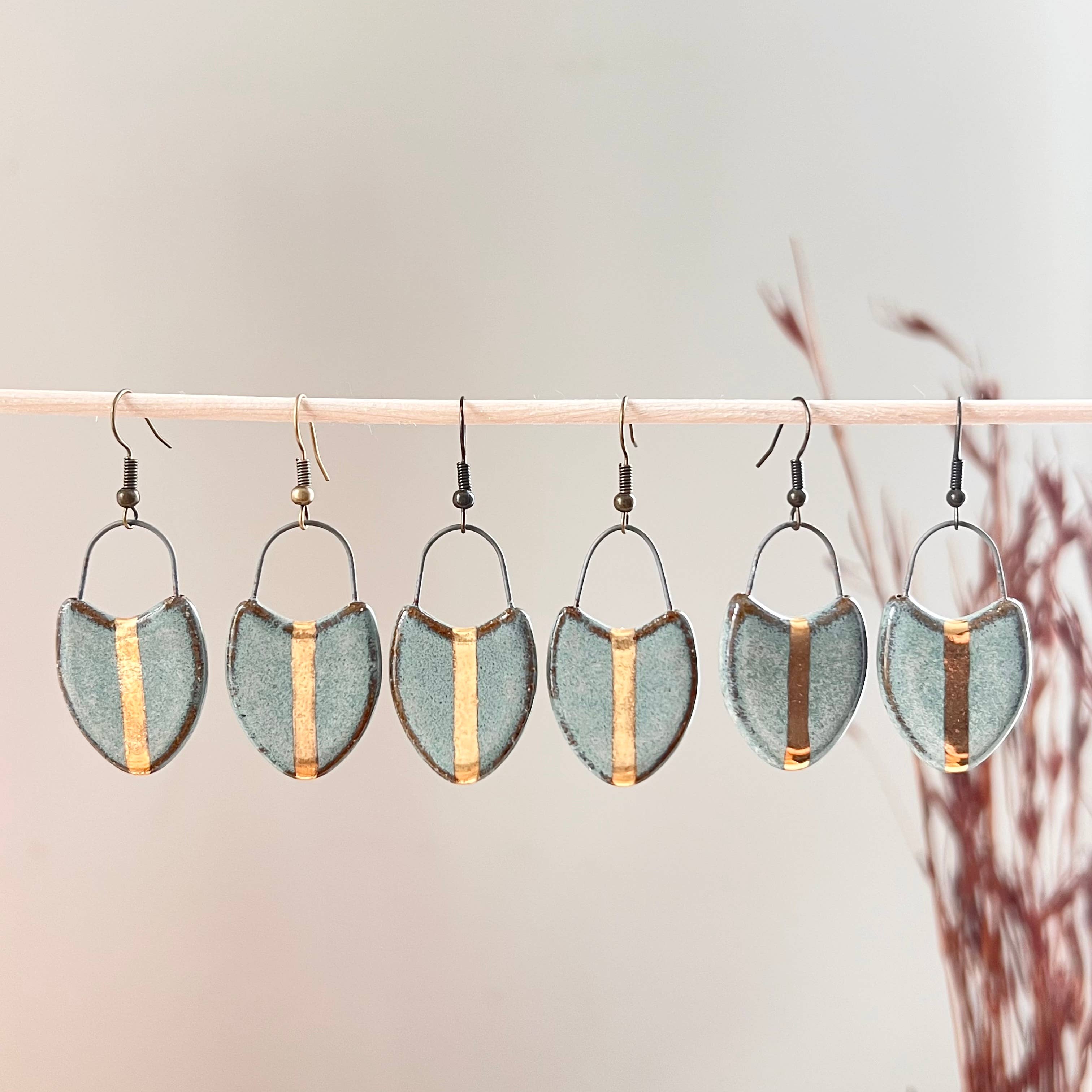 Turquoise & Gold Earrings