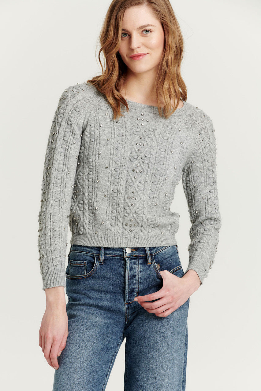 Another Love Carlotta Sweater Marled Grey