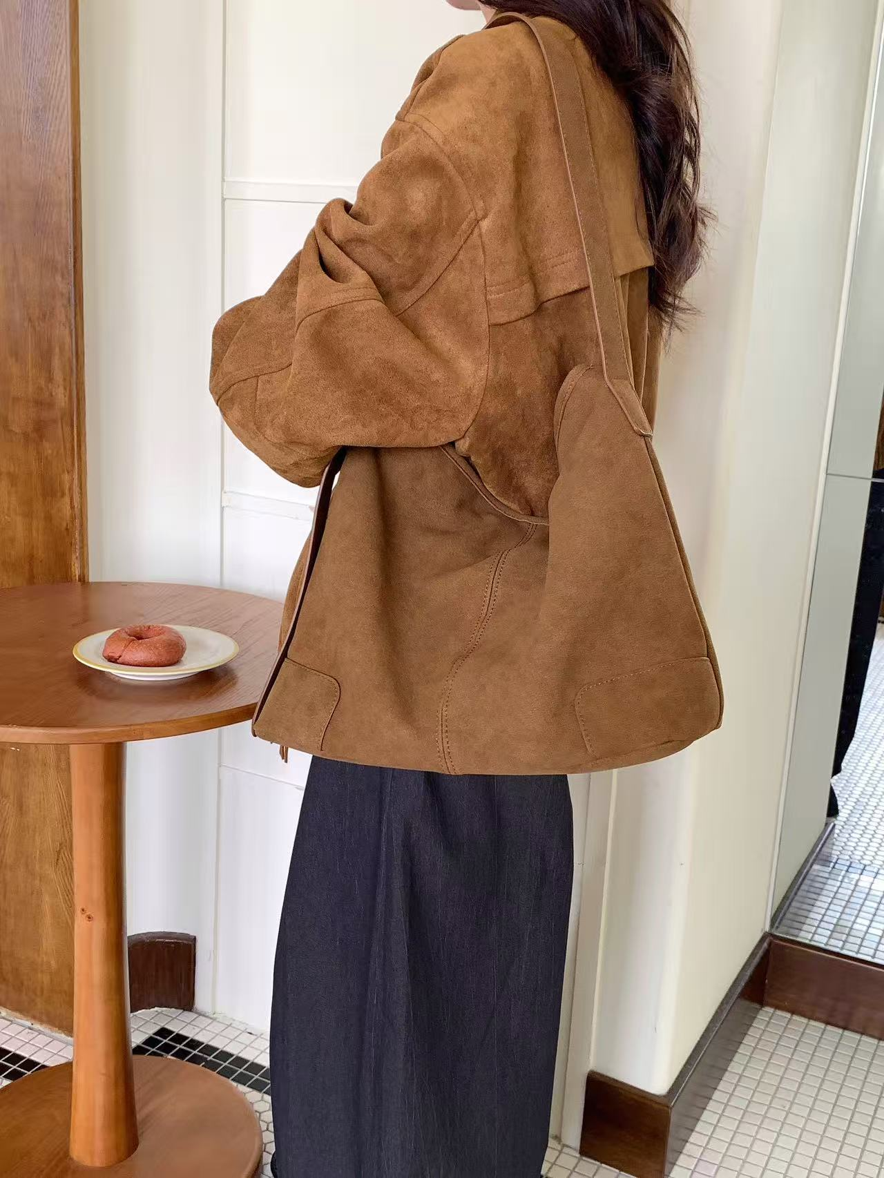 Microfiber Shoulder/Crossbody Bag