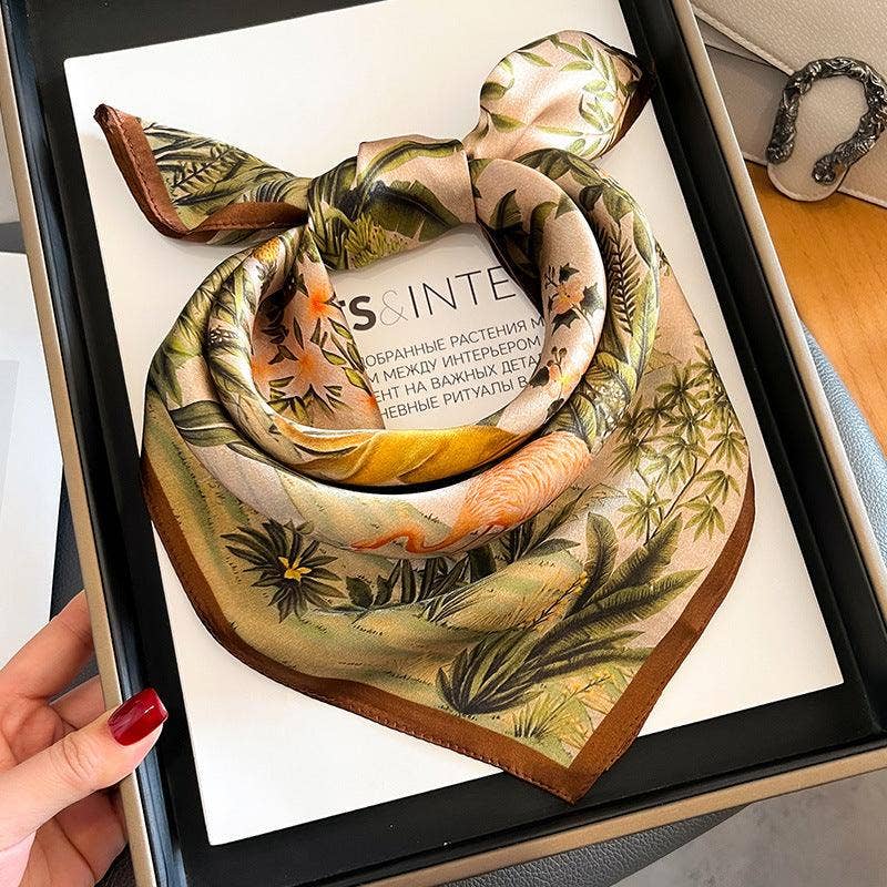 Jungle Animals Silk Scarf