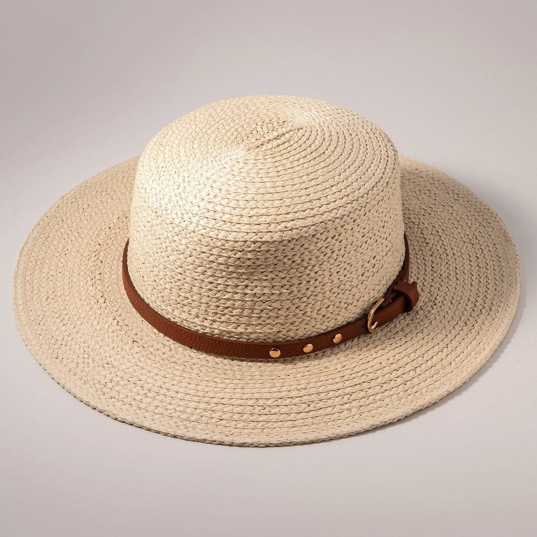 Leather Belt Strap Fedora Hat