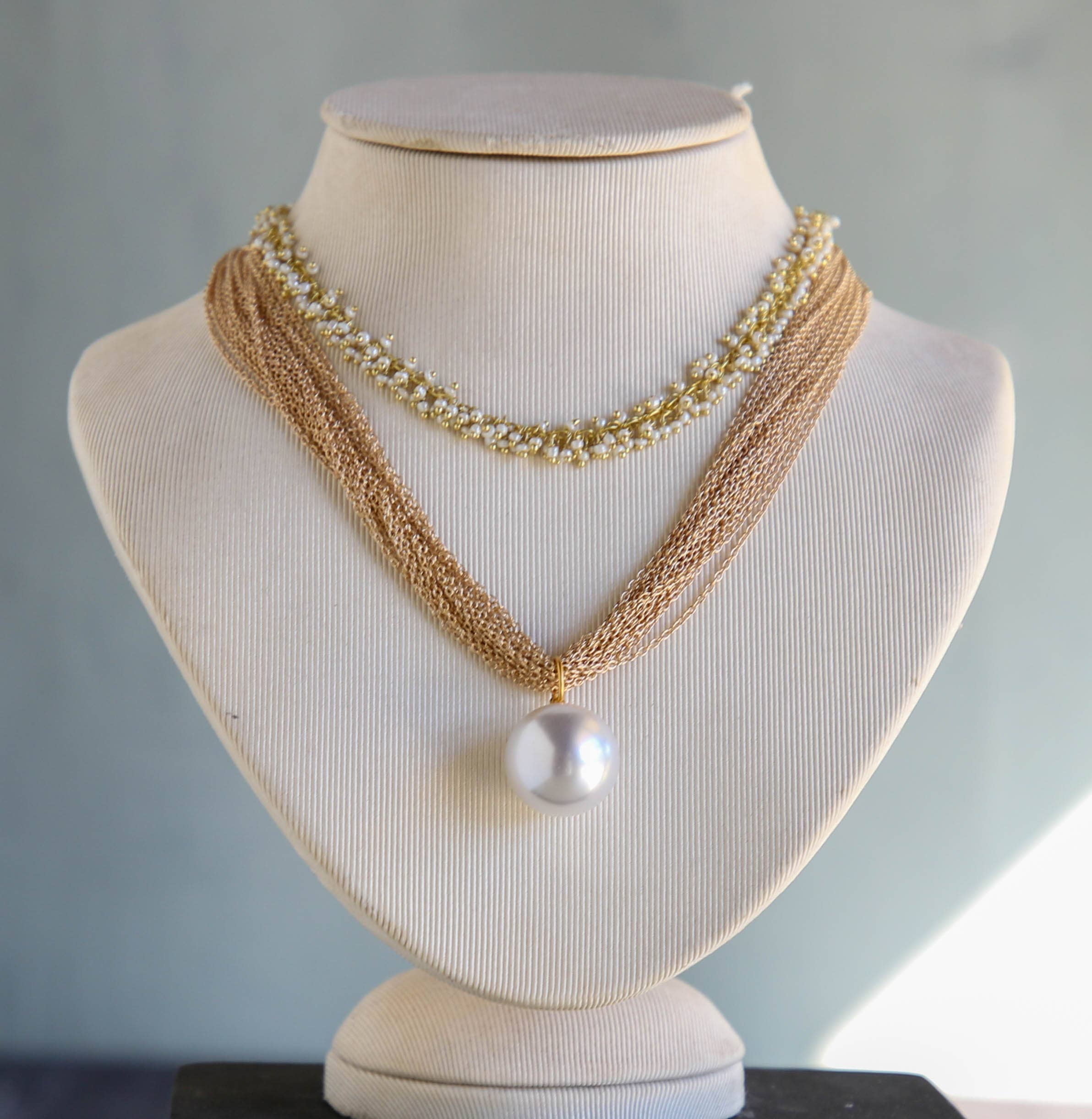 Halo Pearl Necklace