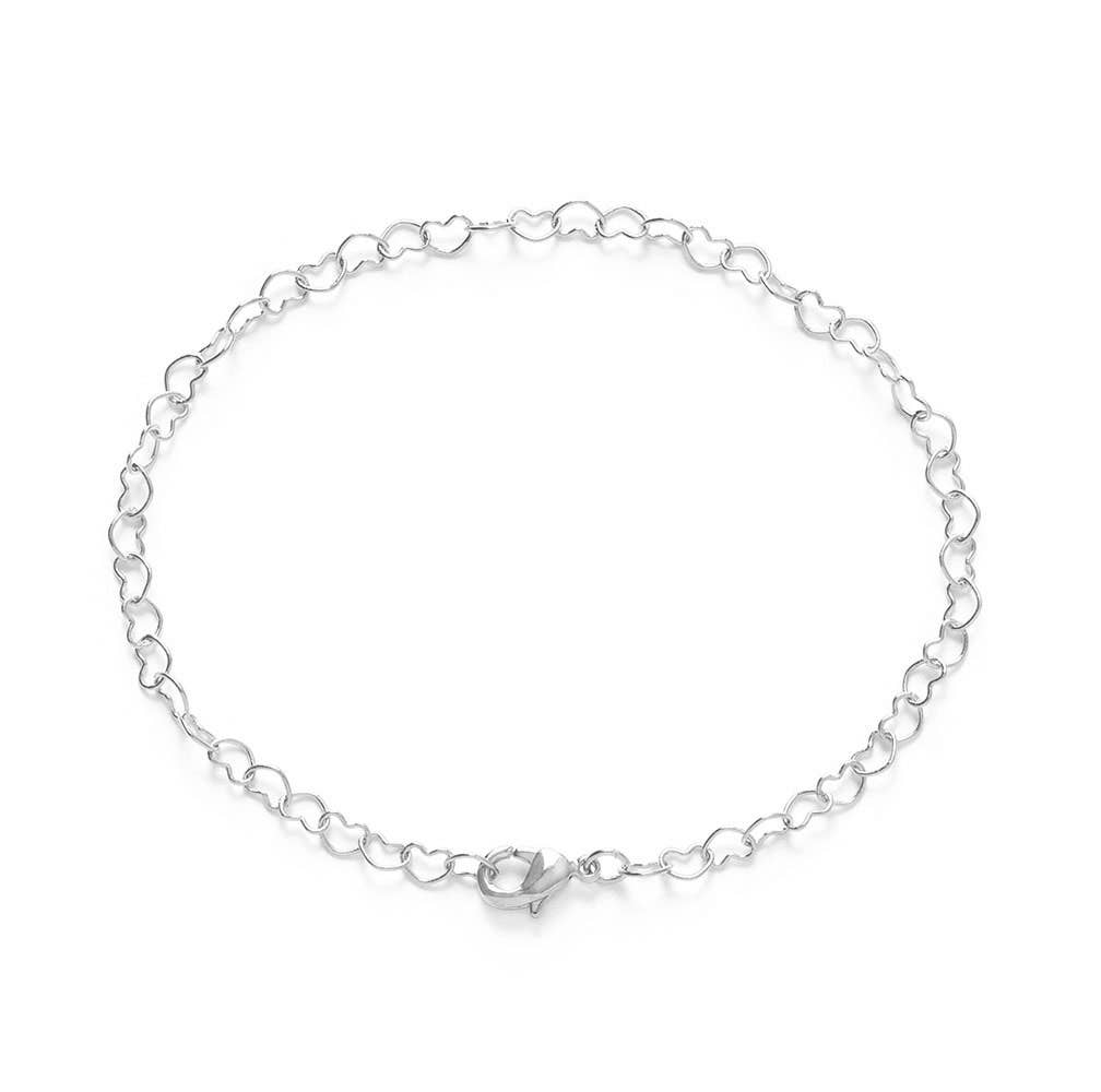 Heart Link Chain Bracelet