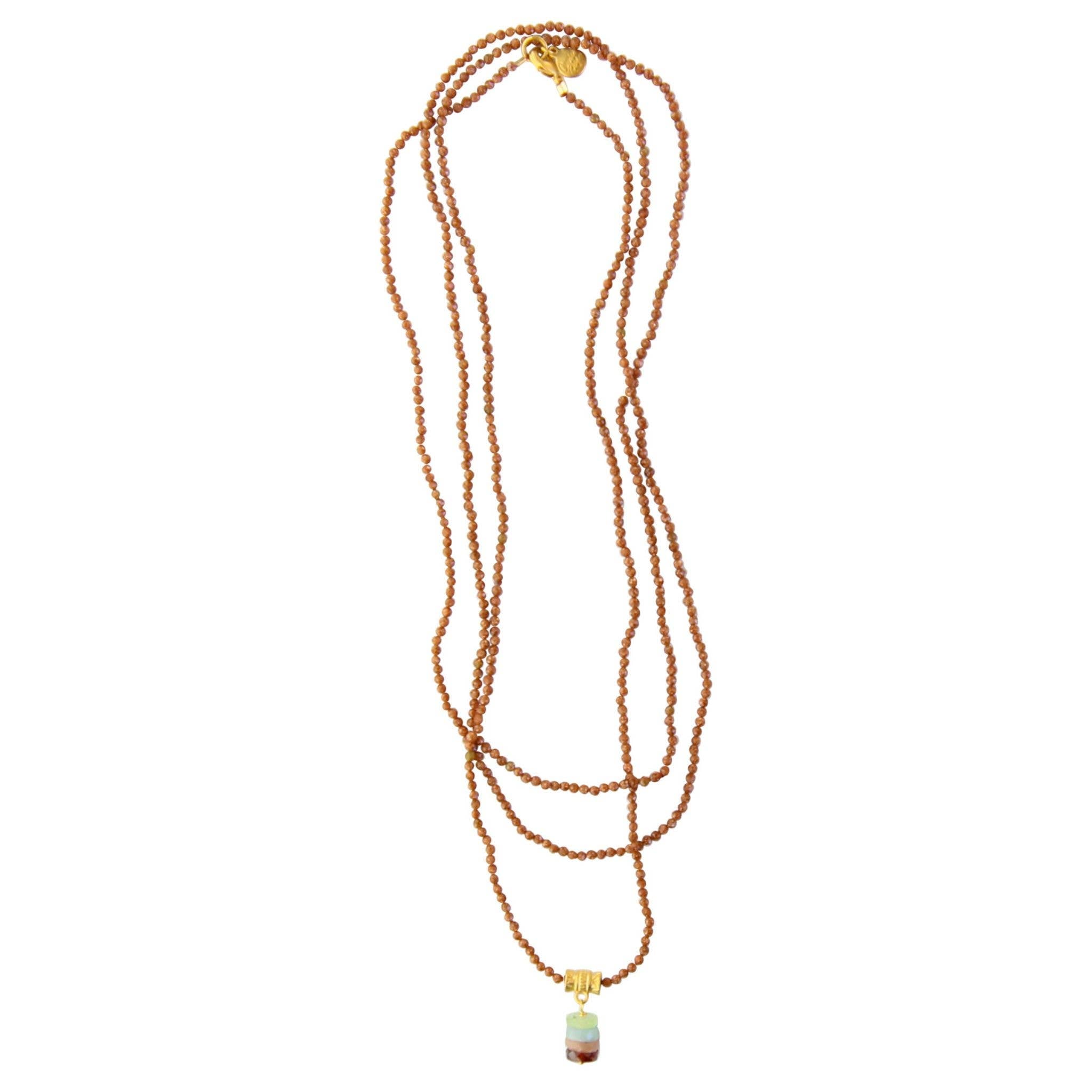 Aramis Layering Necklace in Sunstone