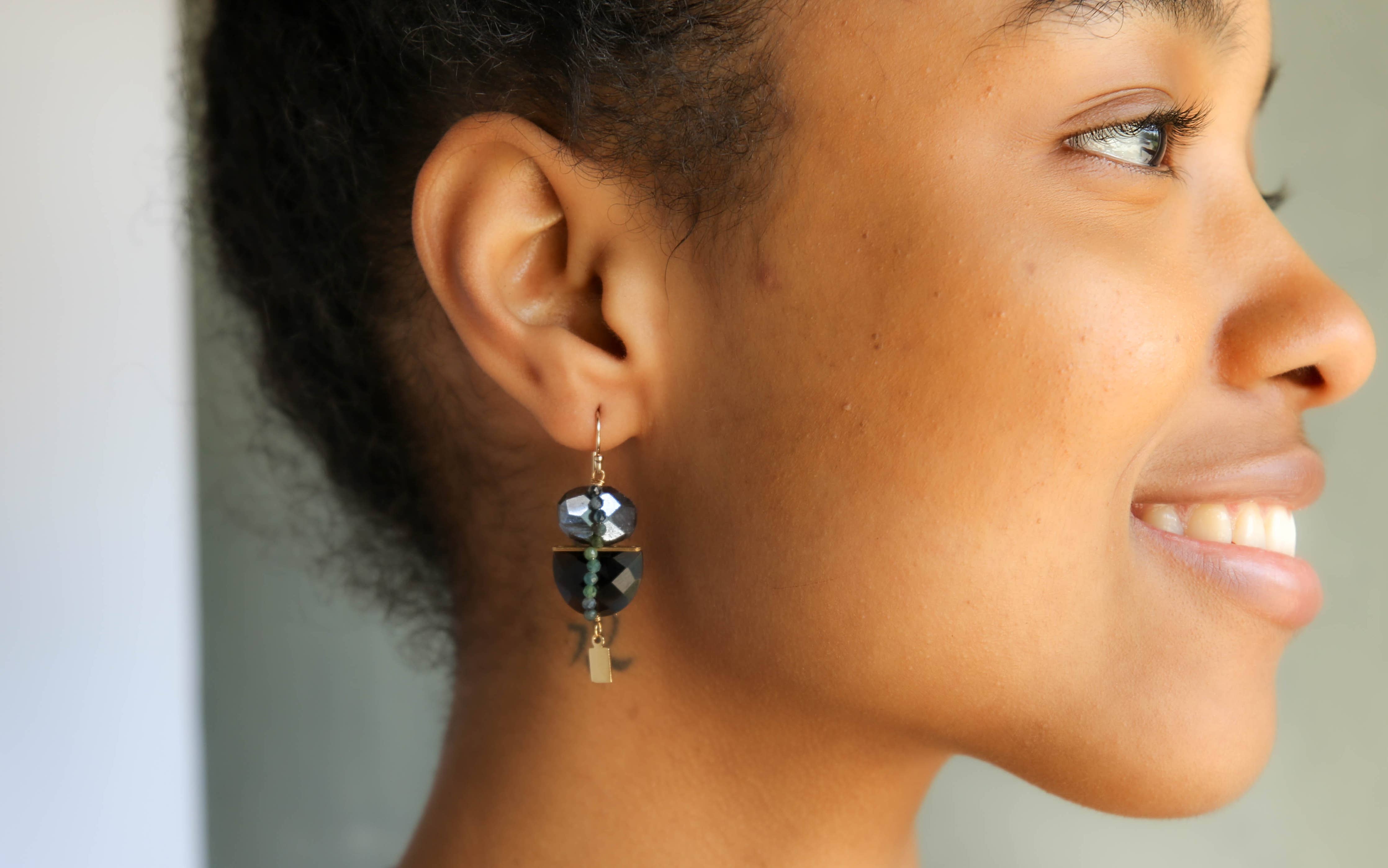 Duet Earrings Tiger's Eye
