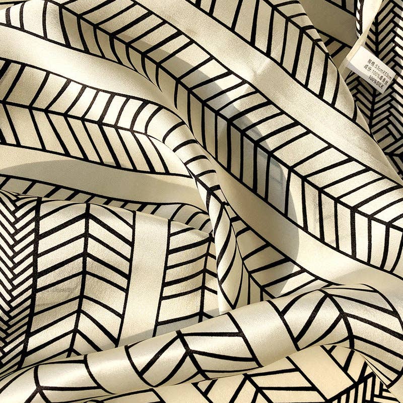 Herringbone Silk Scarf