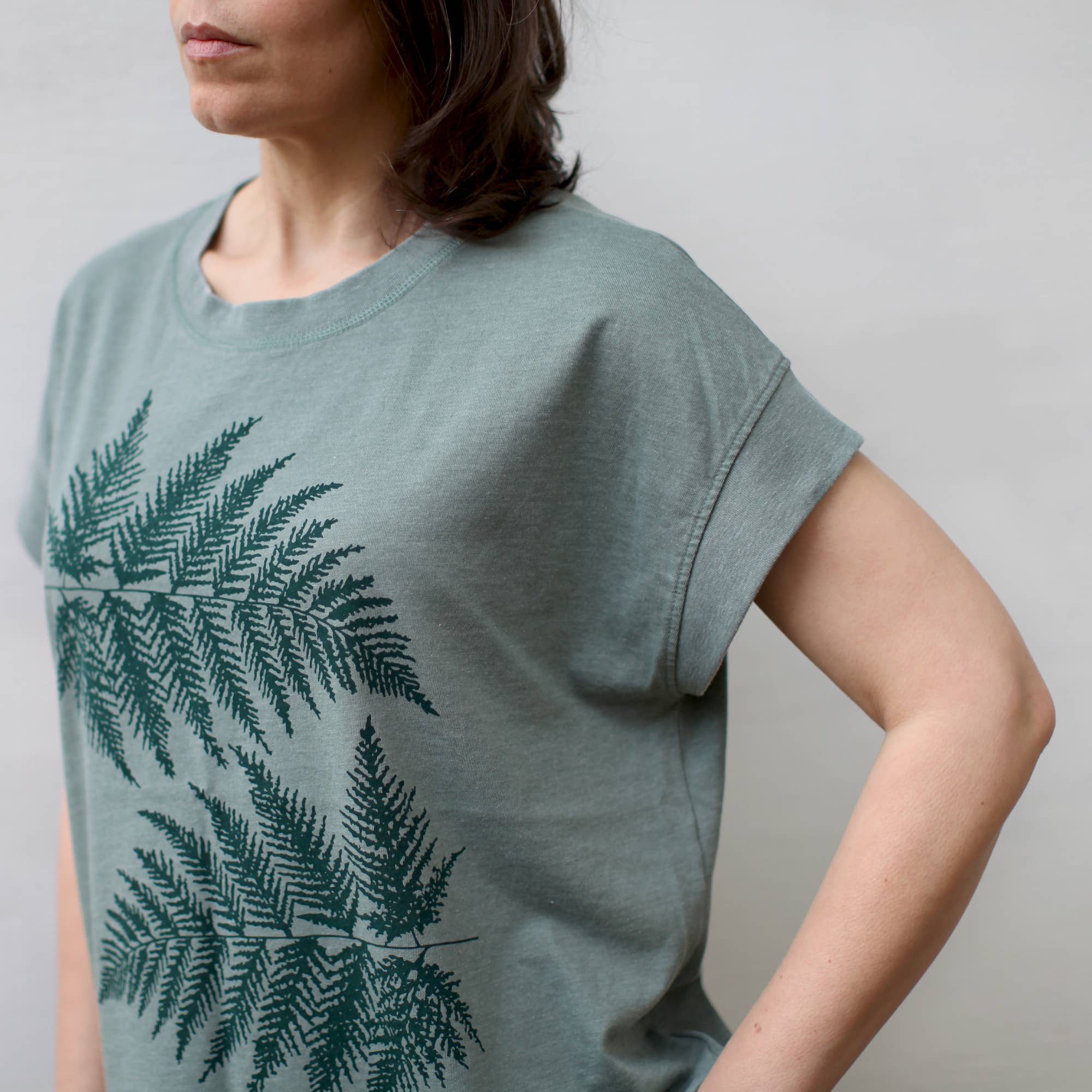 Fern Leaves Boxy Tee